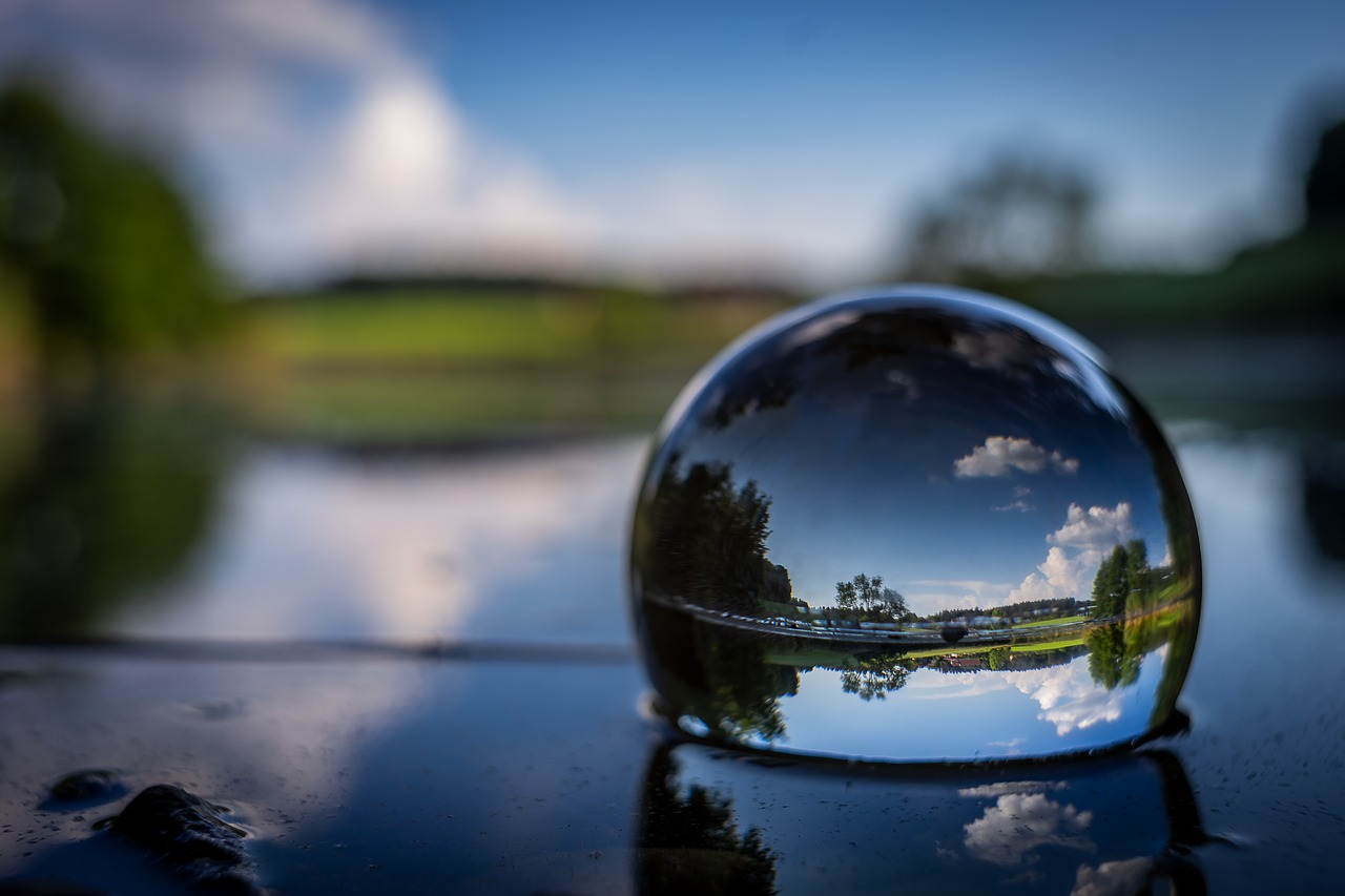 nature  landscape  glass ball photography free photo