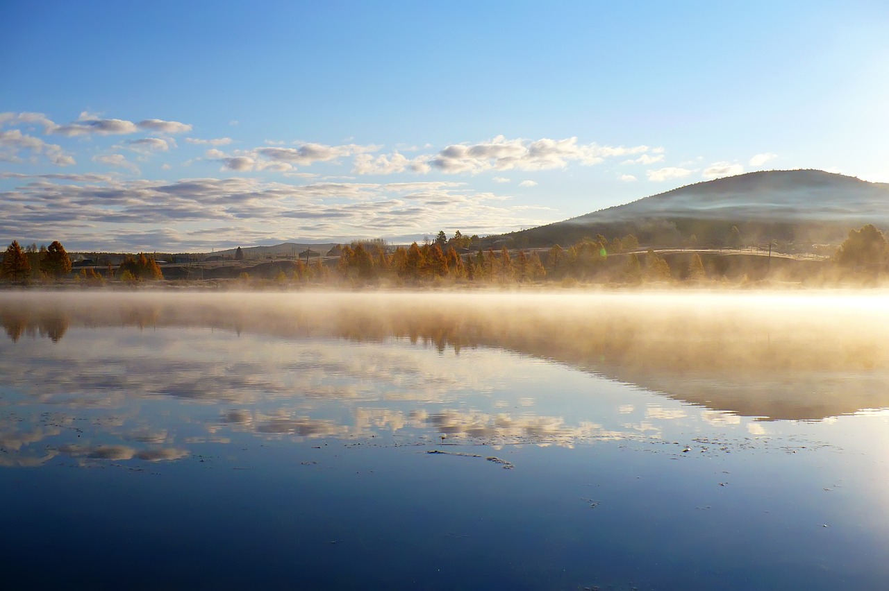 nature  lake  morning free photo