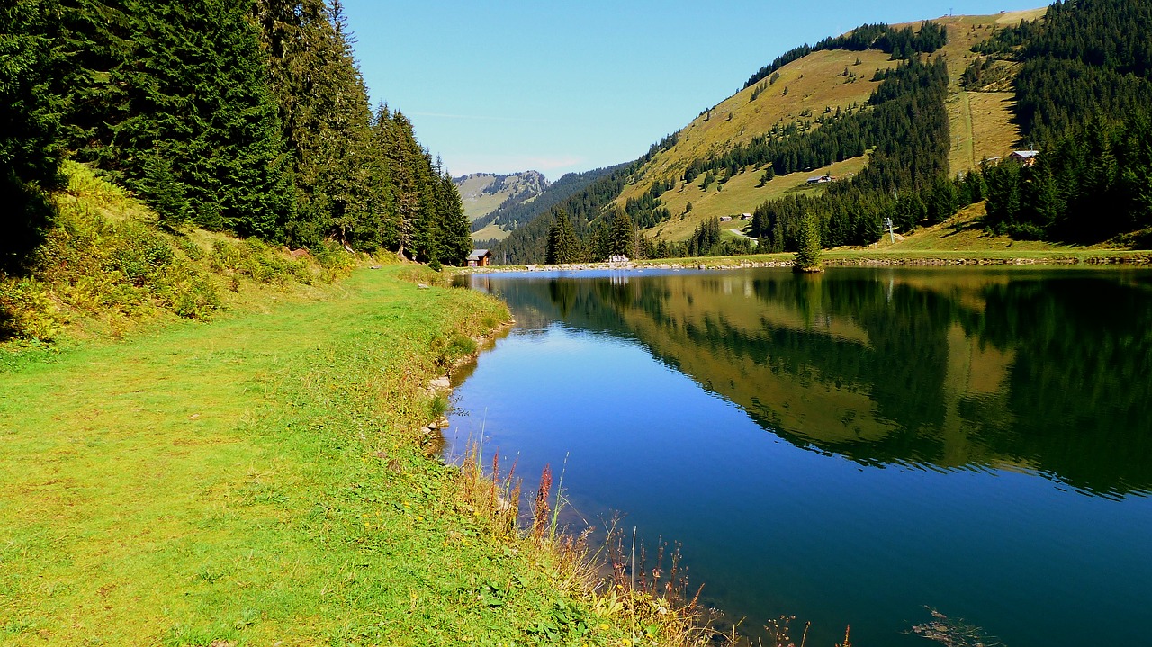 nature  alpine lake  reflection free photo