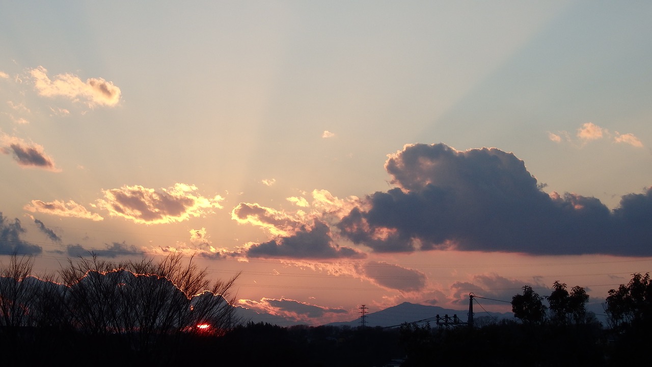 nature  sunset  cloud free photo