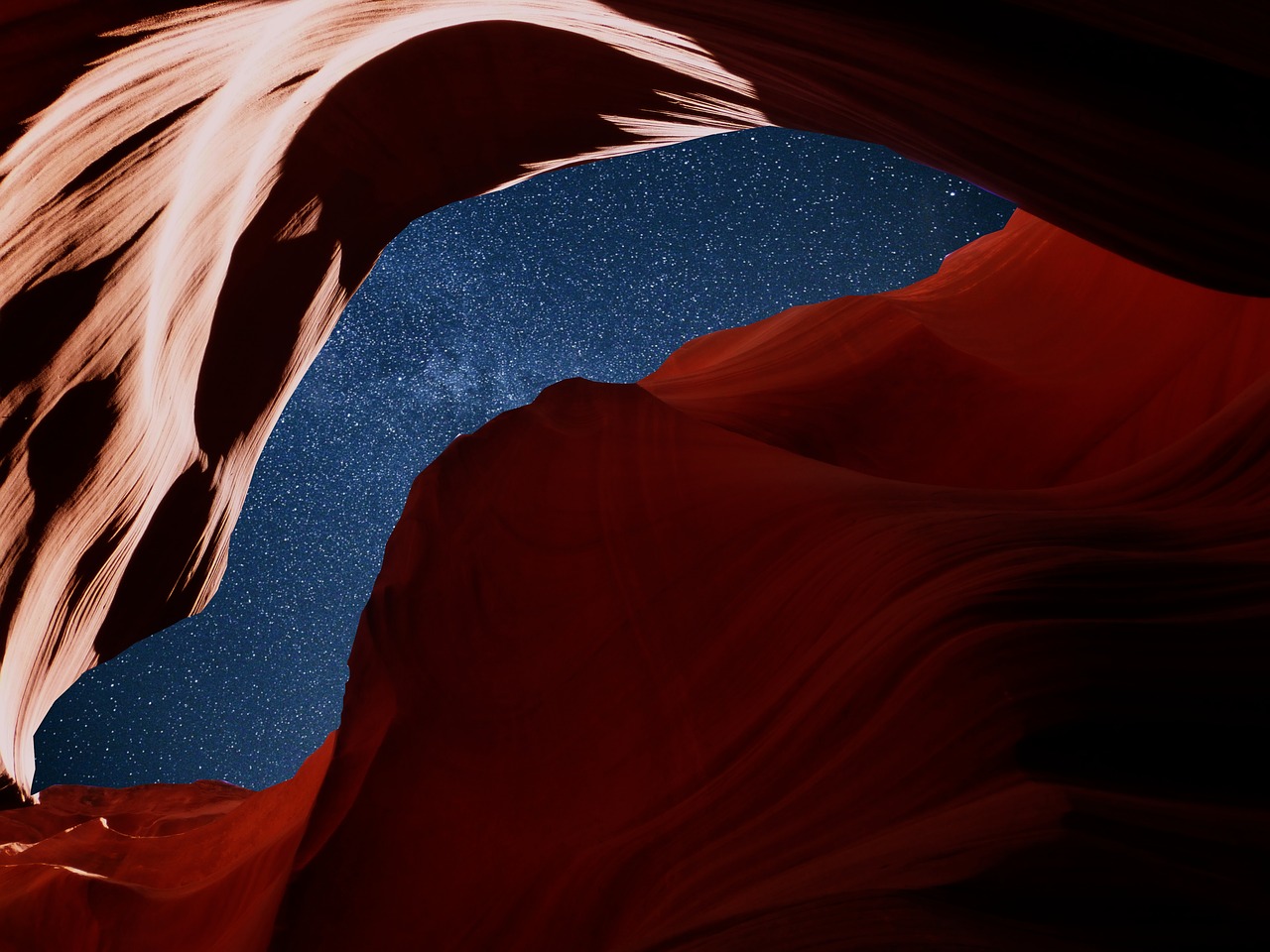 nature  antelope canyon  america free photo