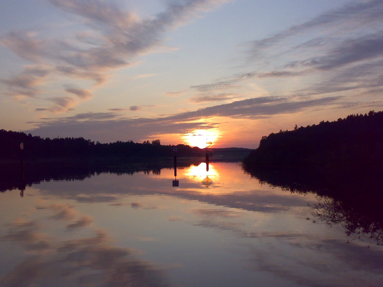 nature lake abendstimmung free photo