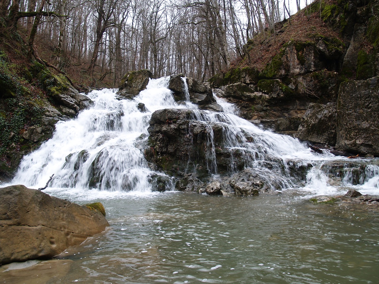 nature waterfall mountains free photo