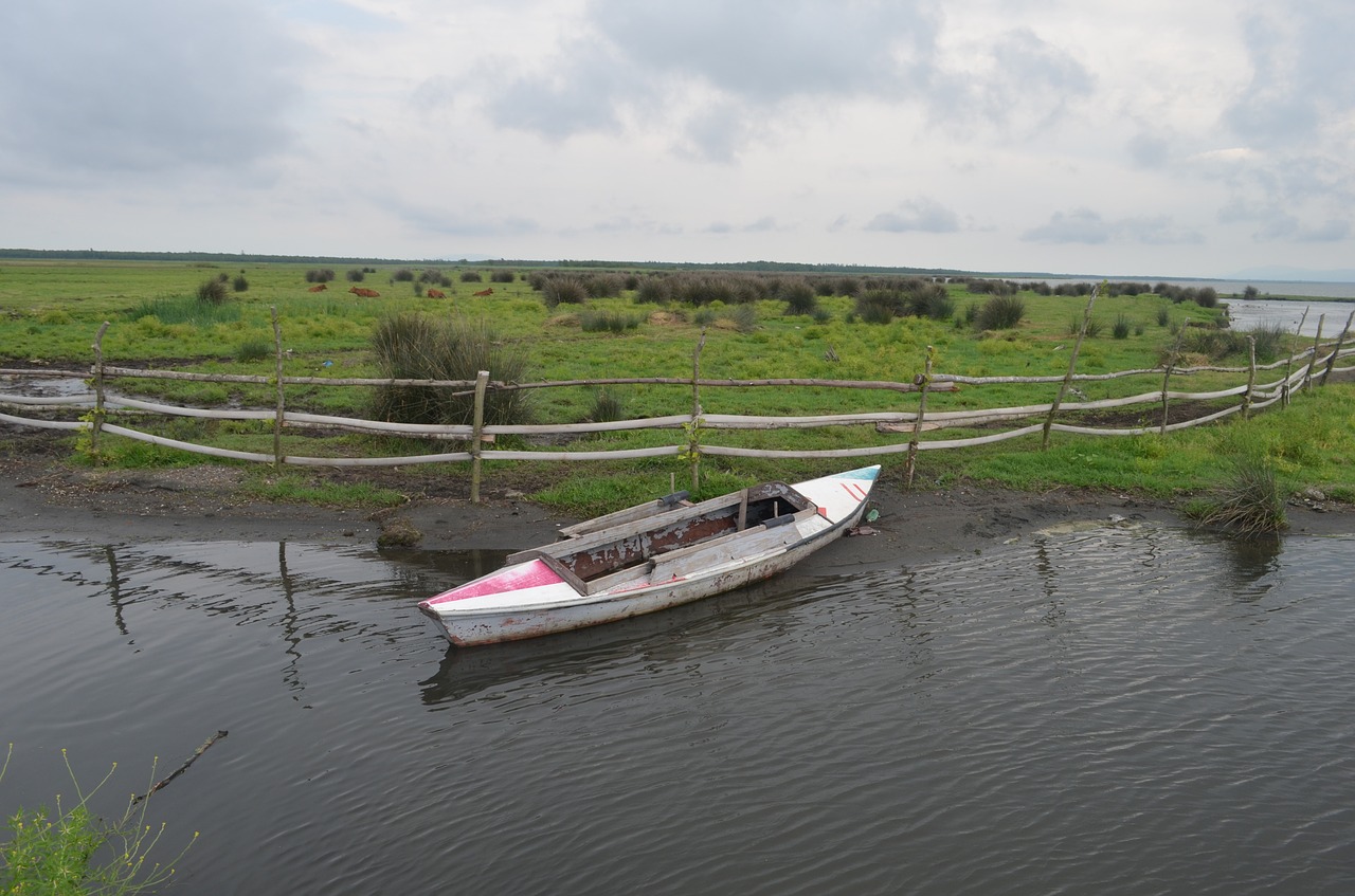 nature lake boat free photo