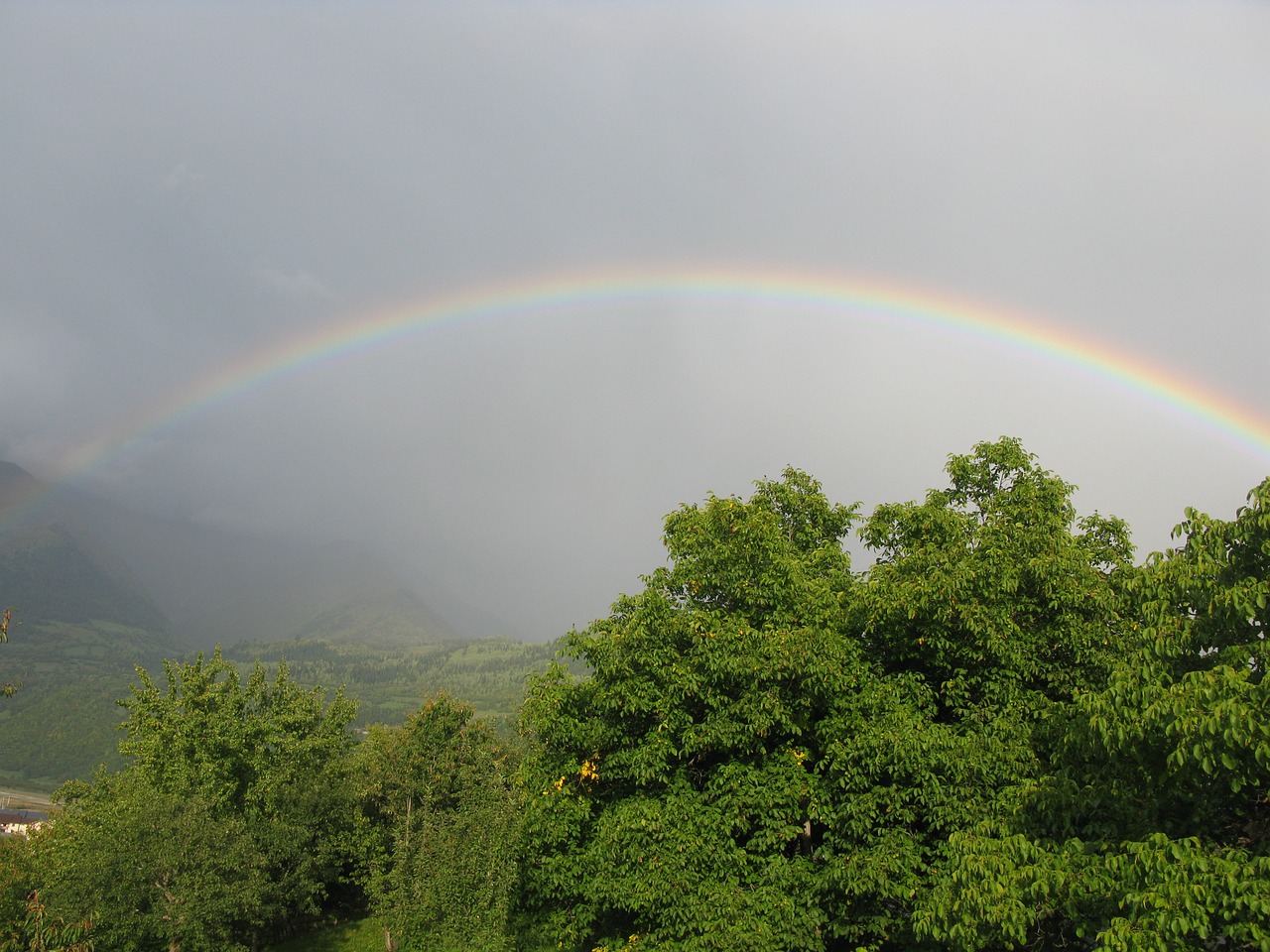 nature landscape rainbow free photo