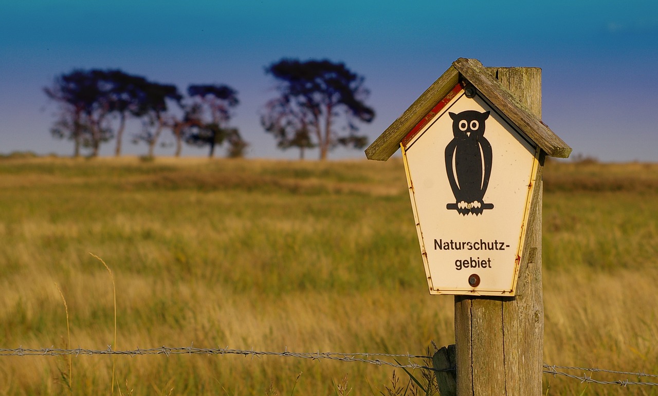 nature reserve unaffected sign free photo