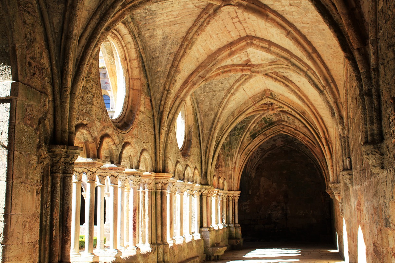 nave arches cloister free photo