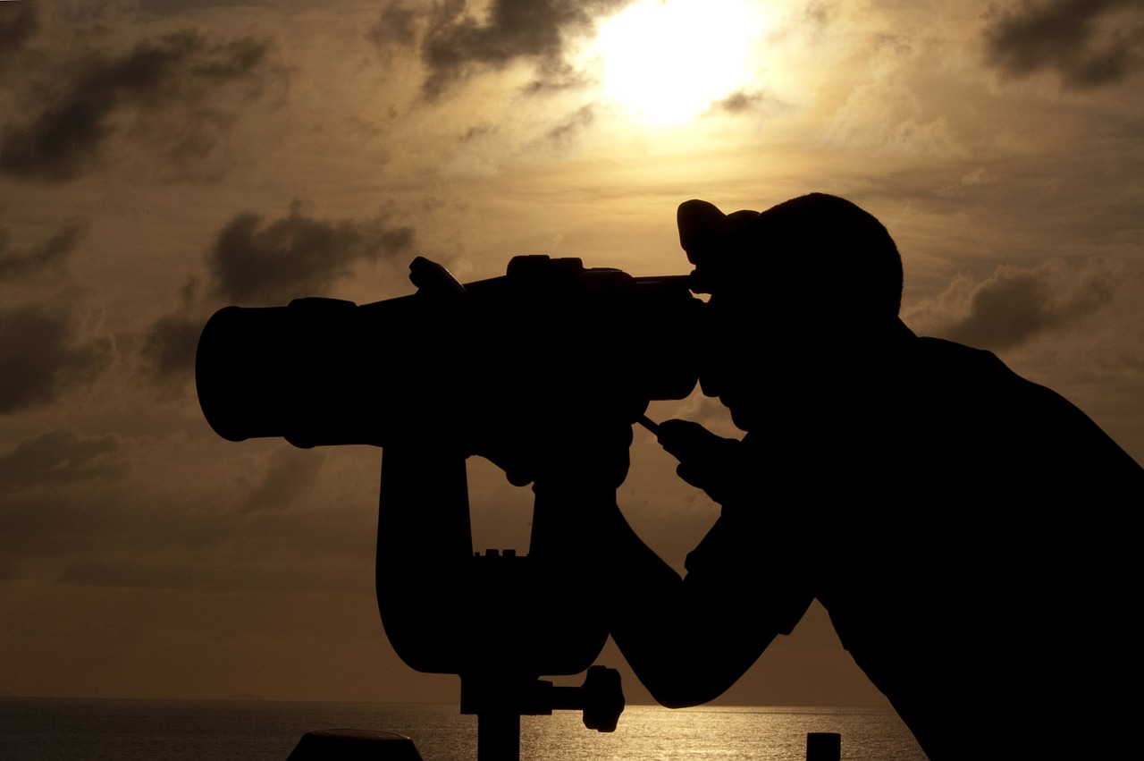 navy binoculars big eyes bridge free photo