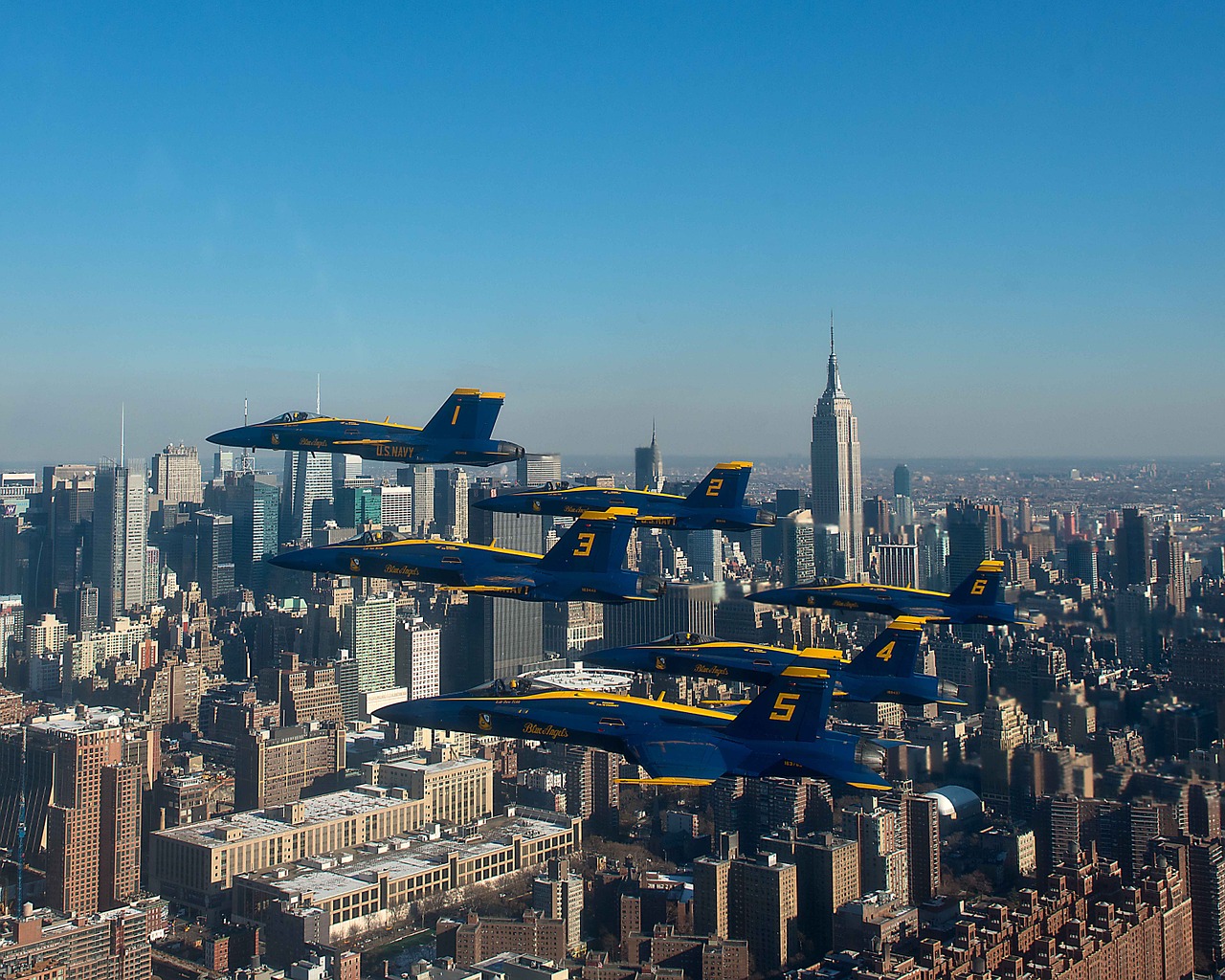 navy blue angels new york city aircraft free photo