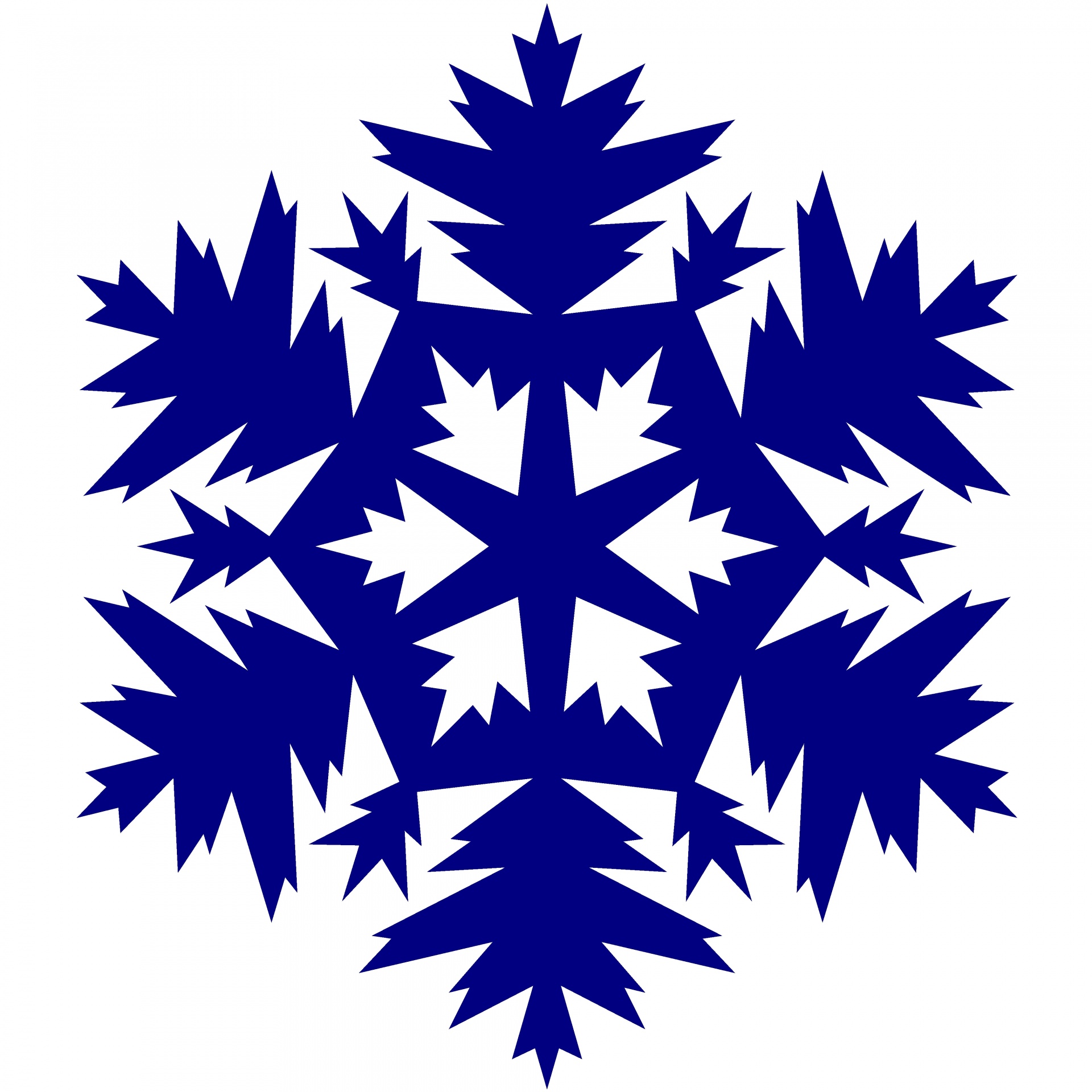 navy blue snowflake free photo