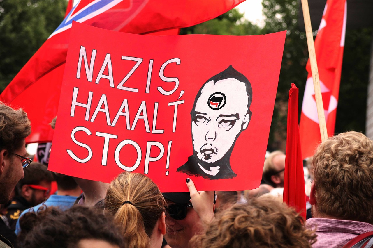 nazi demonstration shield free photo