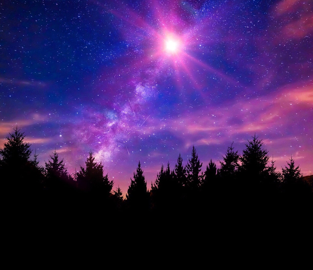 nebula milky way night sky free photo