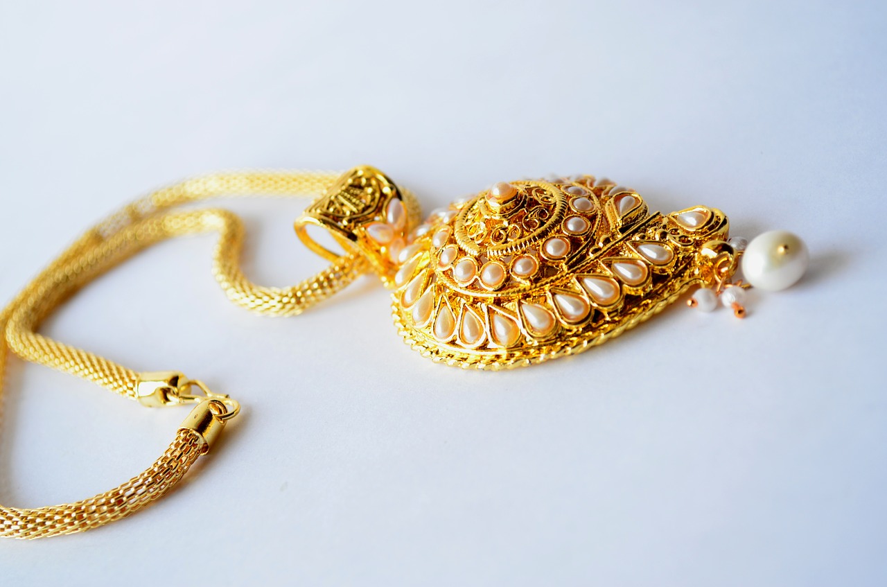 necklace gold ornaments free photo