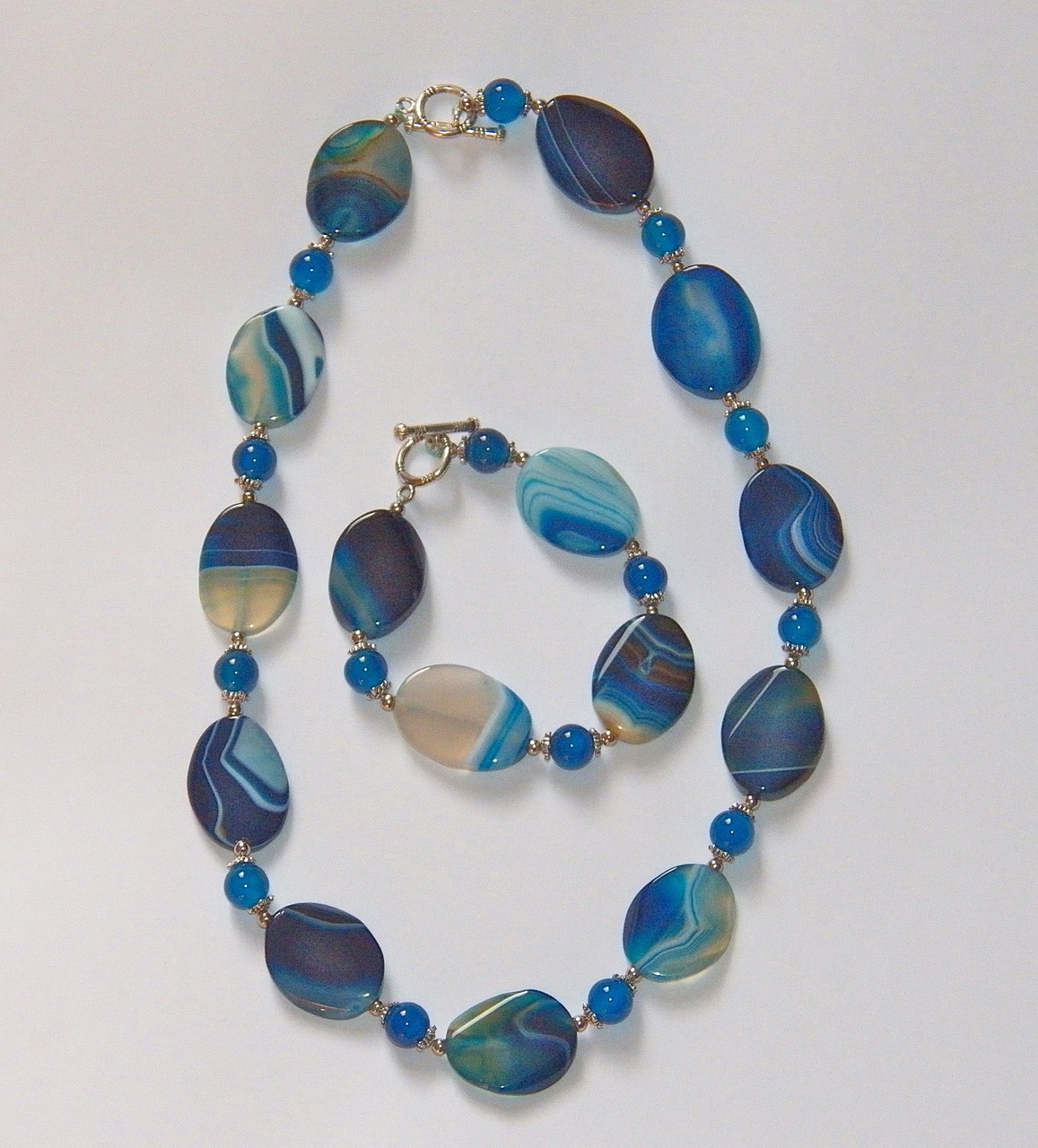 necklace agate blue free photo