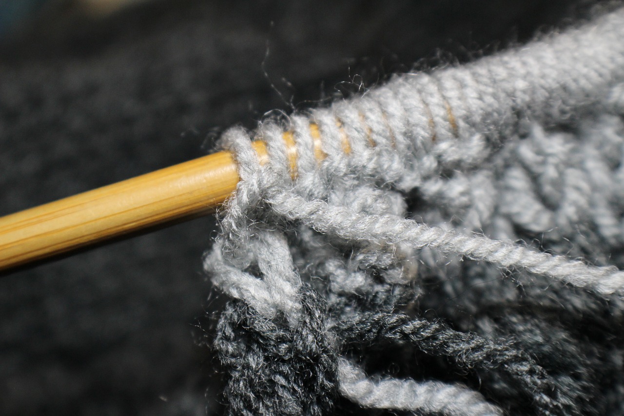 needle knit hand labor free photo
