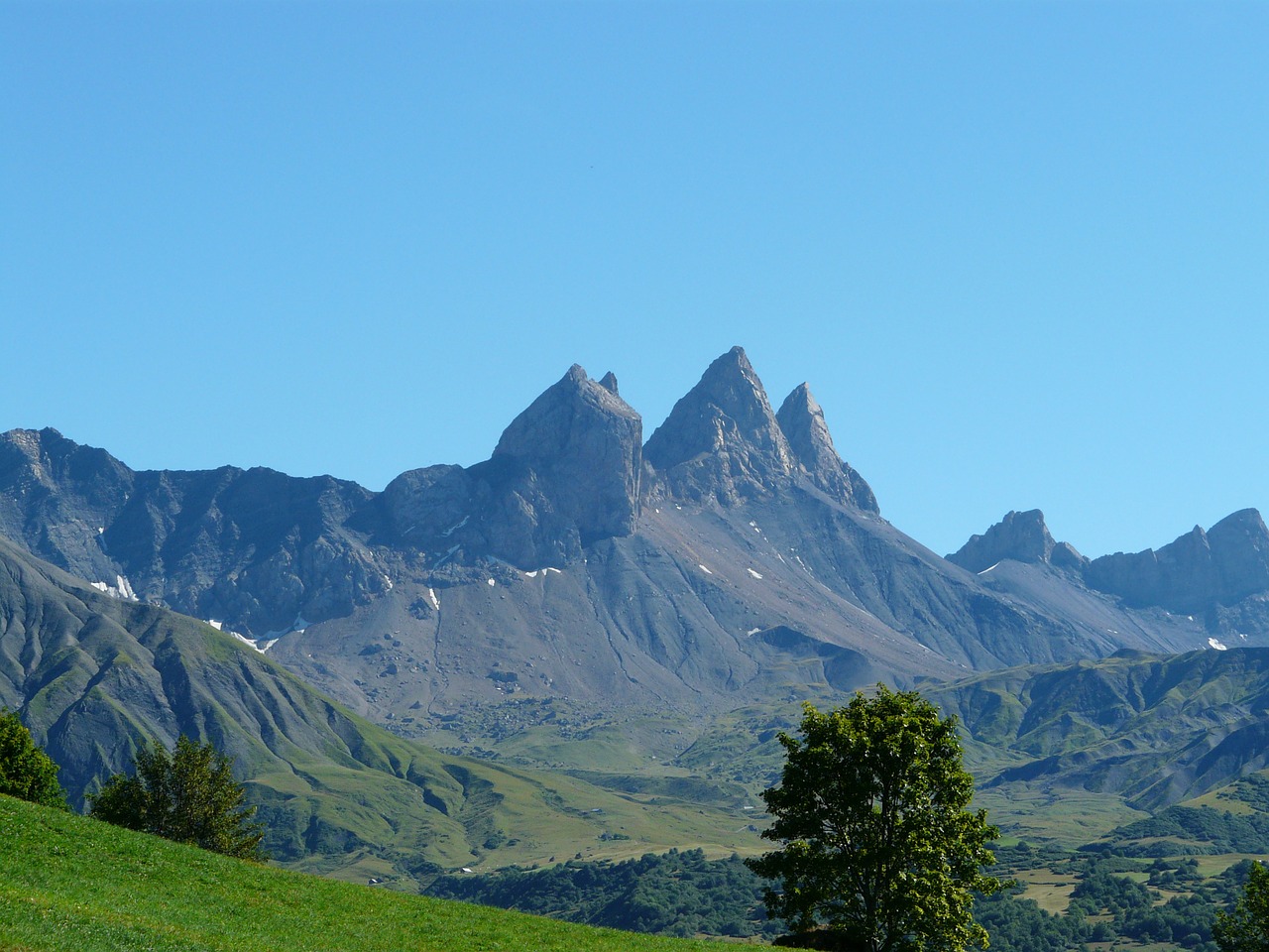 needles of arves alps mountain free photo