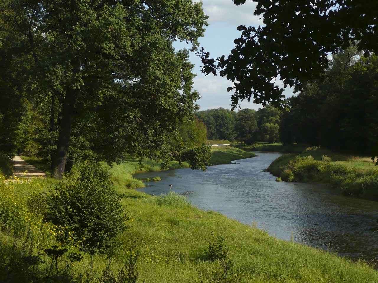 neiße river germany free photo