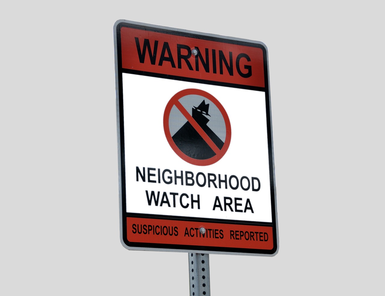 neighborhood watch sign signage free photo