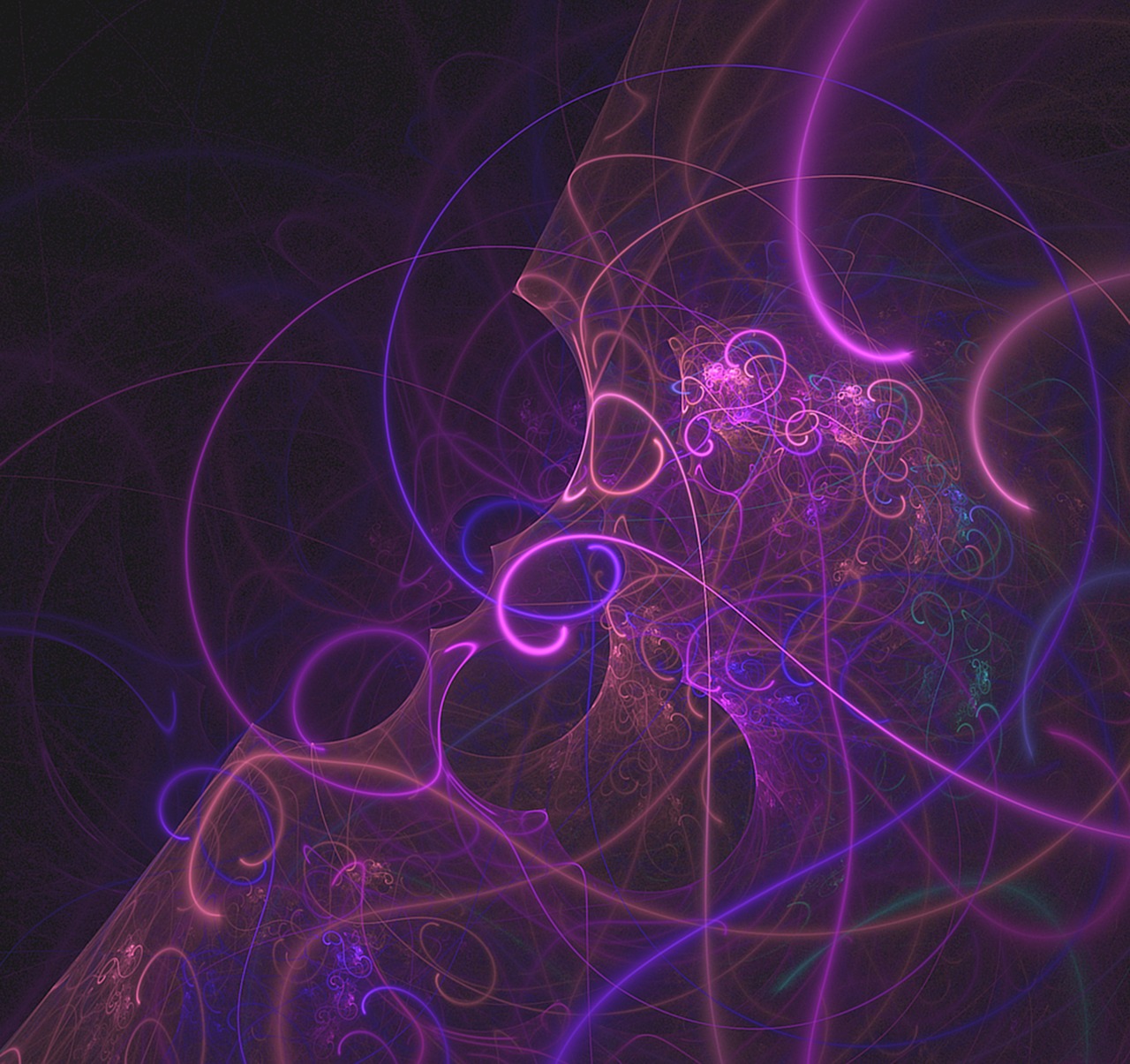 neon abstract purple free photo