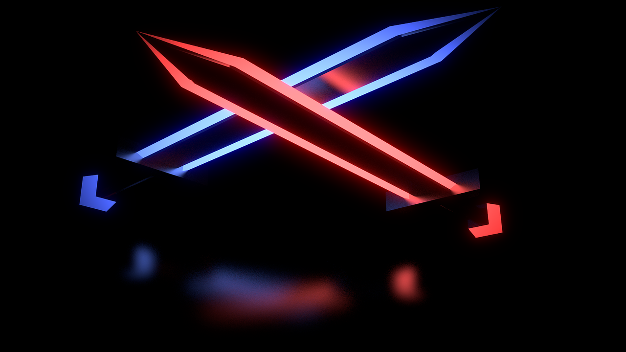 neon laser sword weapons free photo