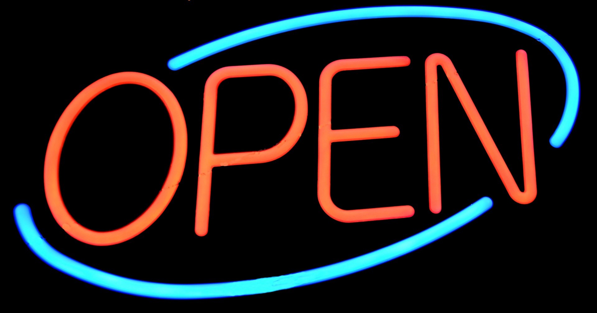 open sign sign neon free photo