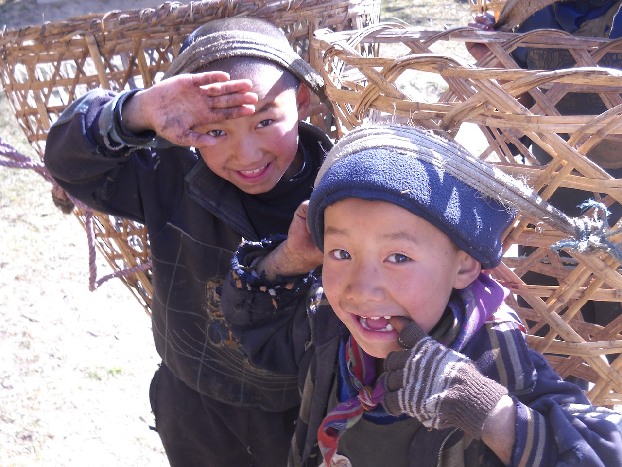 children nepal sherpa free photo