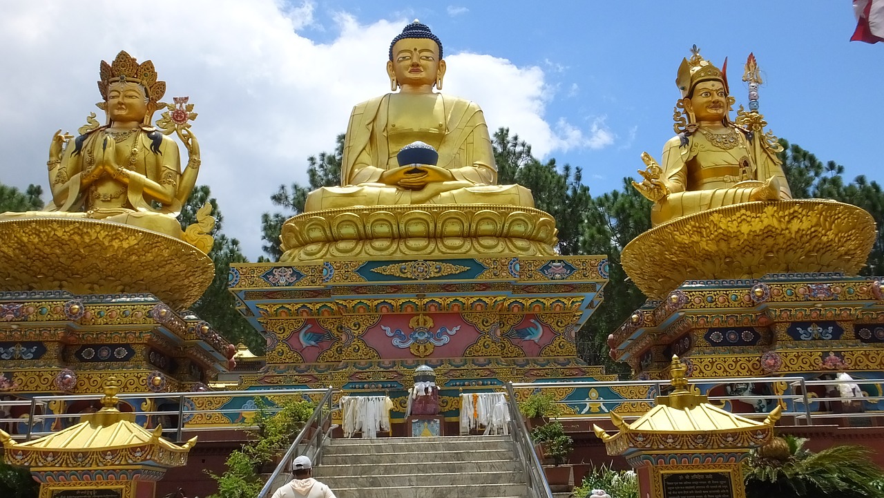 nepal swayambhunath buddhist free photo