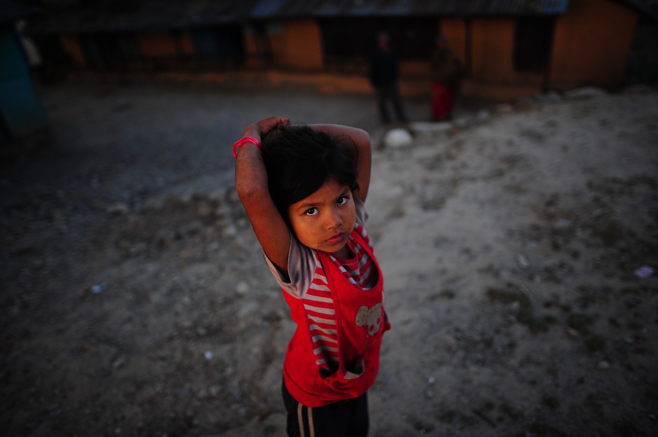 nepal child village free photo