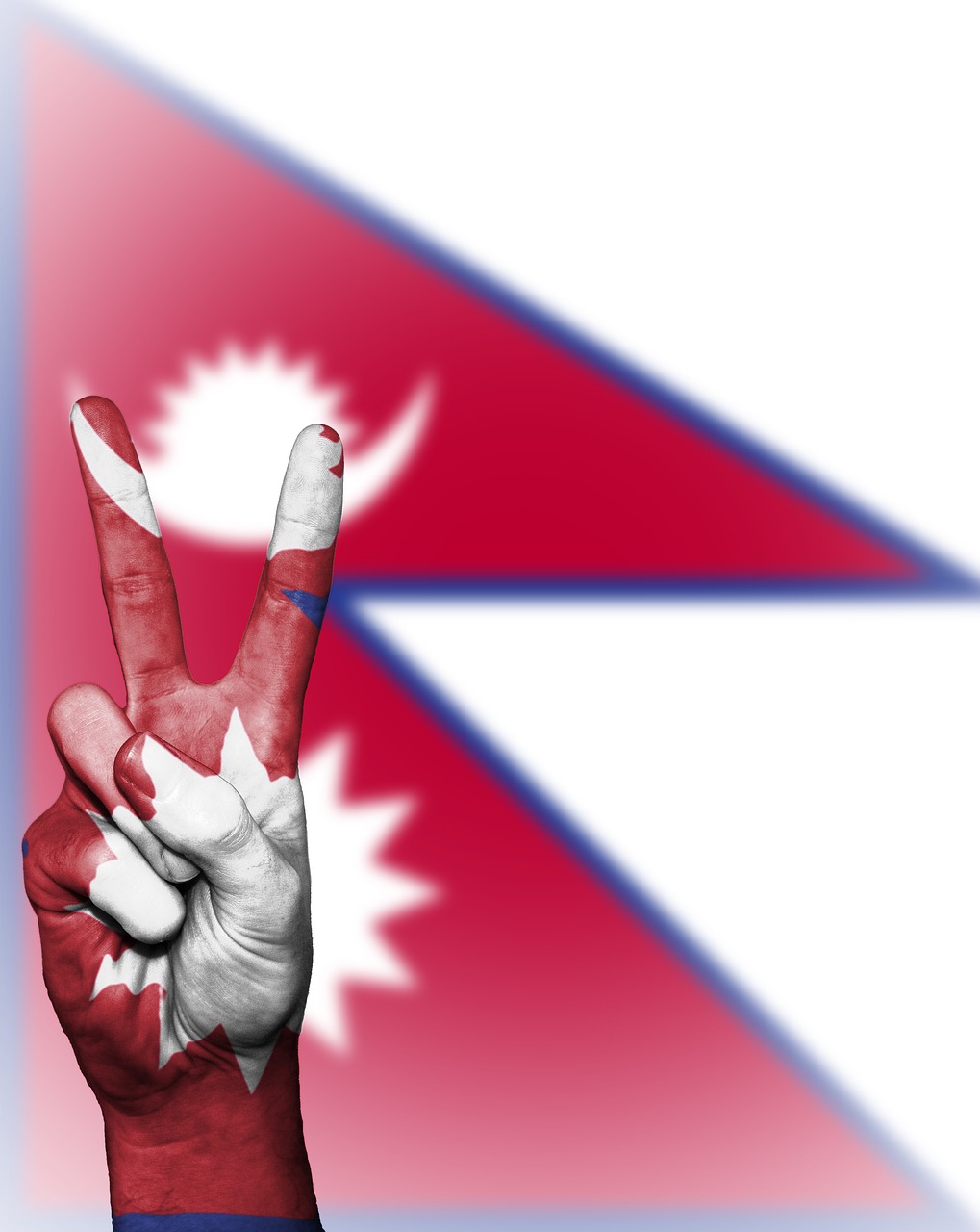 nepal peace hand free photo