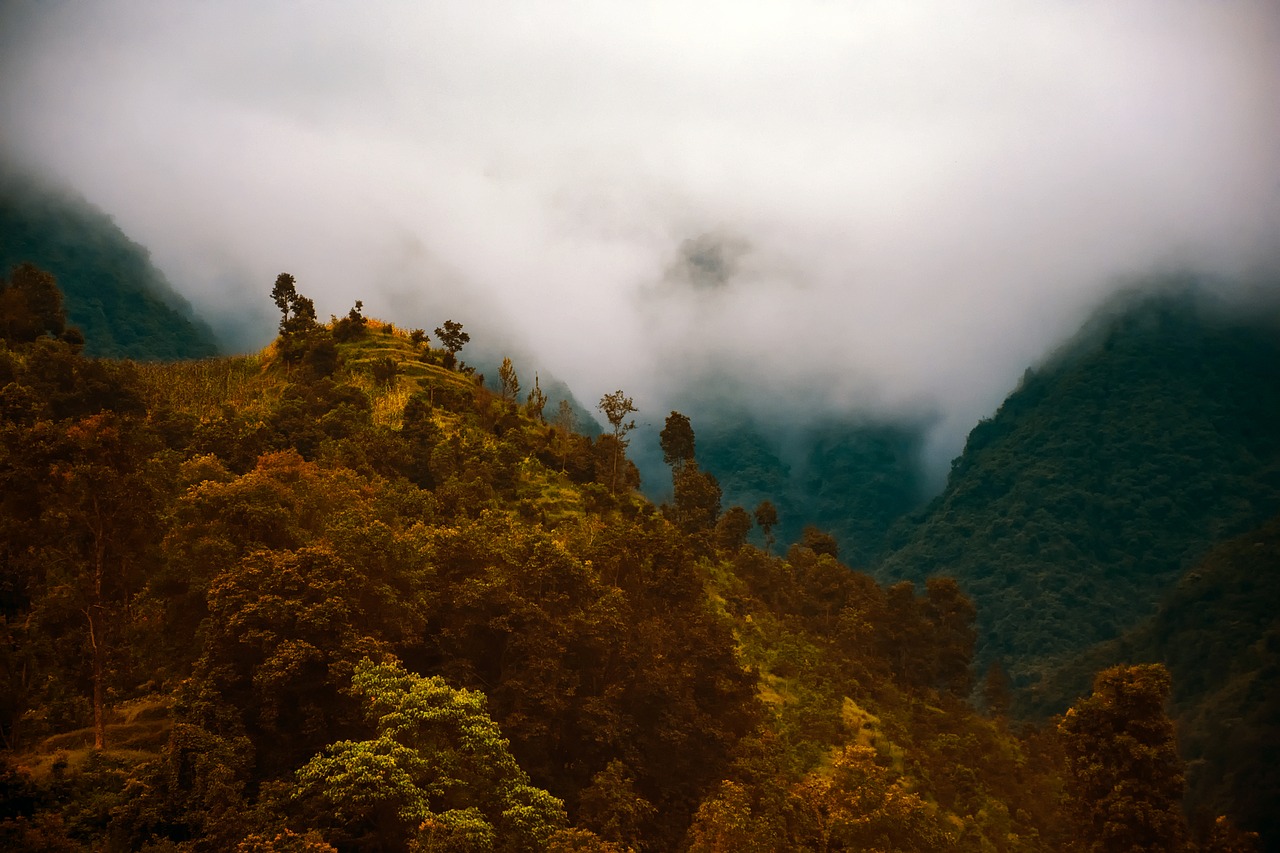 nepal sunrise morning free photo