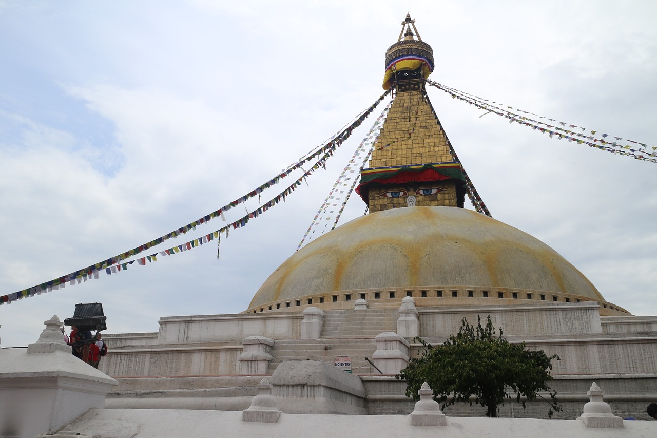 nepal travel stupa free photo