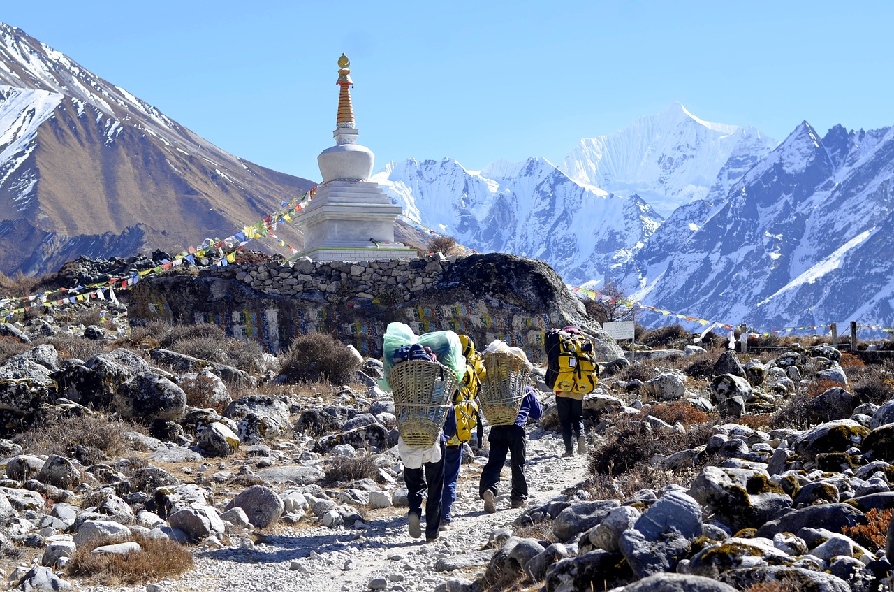 nepal  trek  langtang free photo