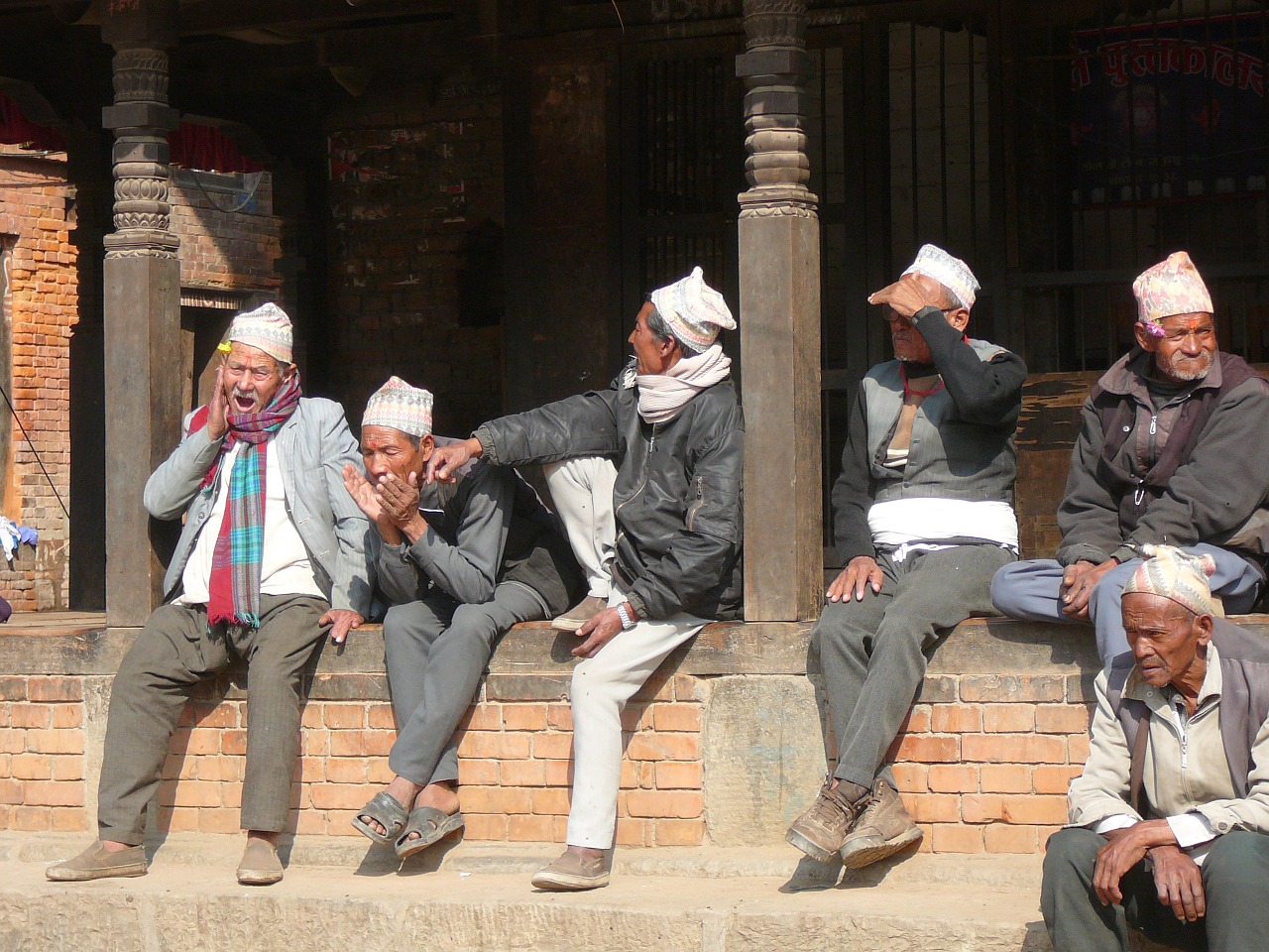 nepal pensioners leisure free photo