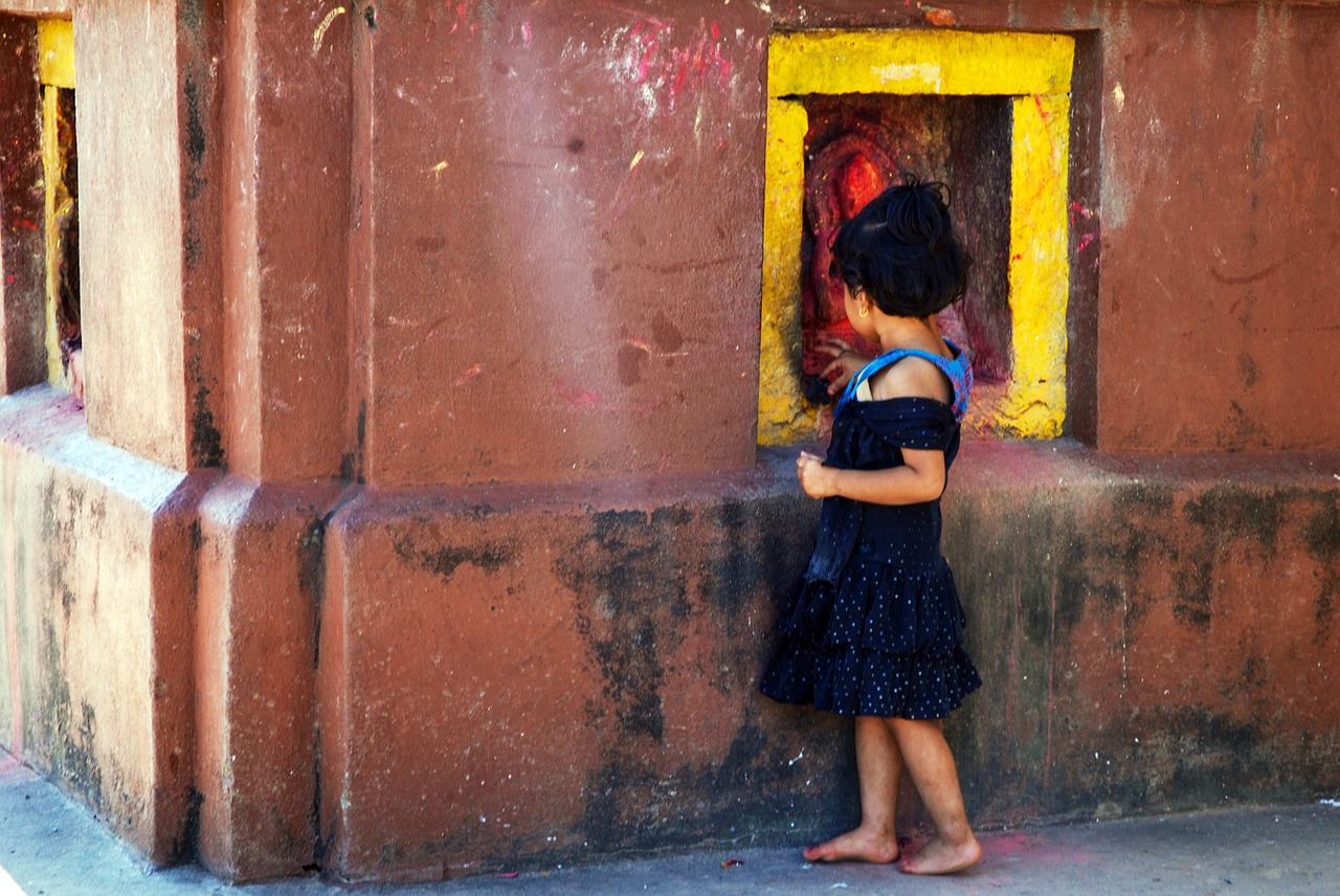 nepal children religion free photo