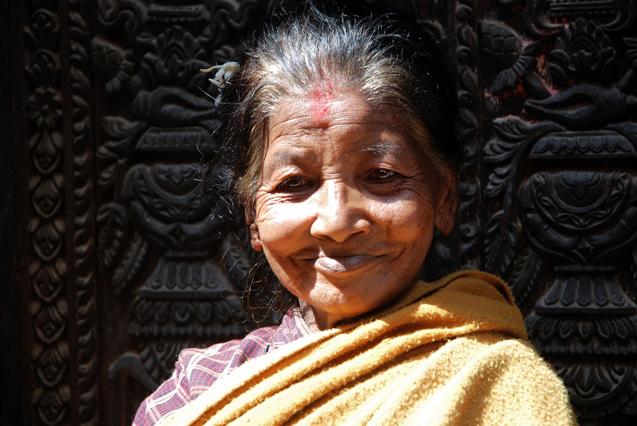 nepal senior portrait free photo