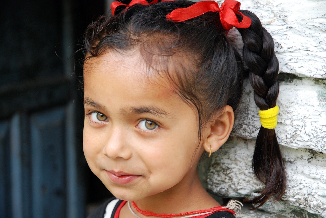 nepal portrait children free photo