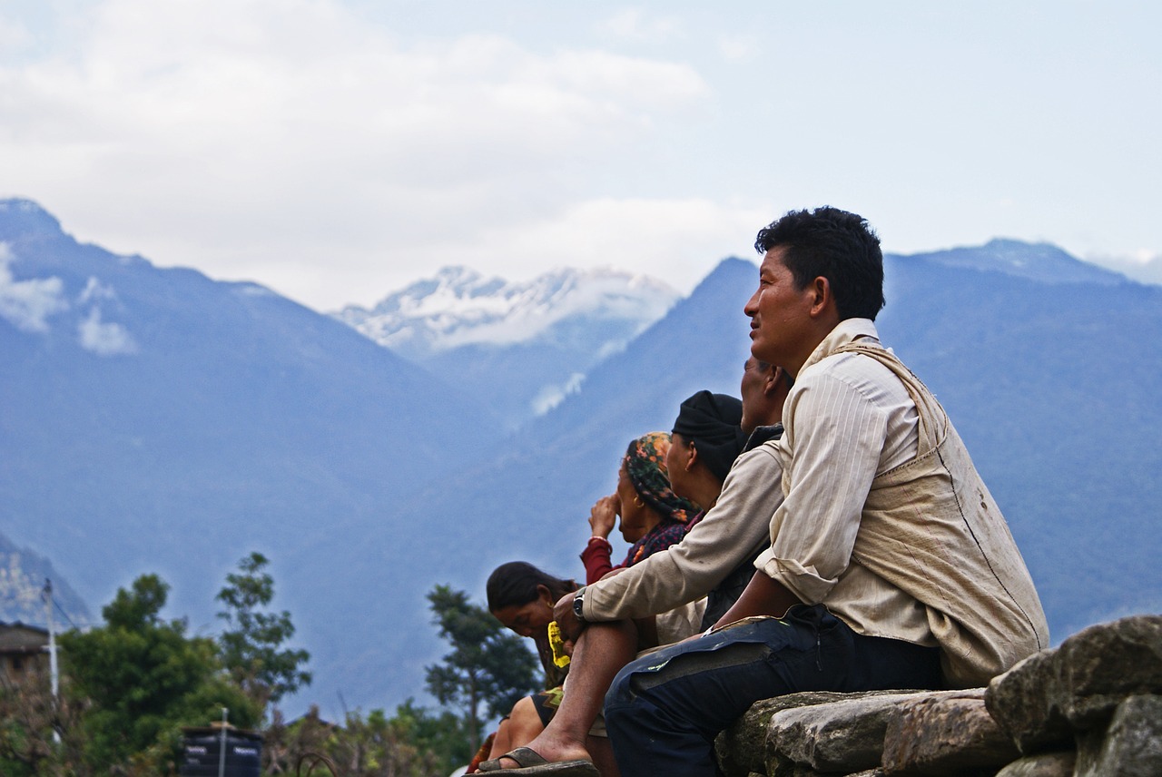 nepal people himalayas free photo