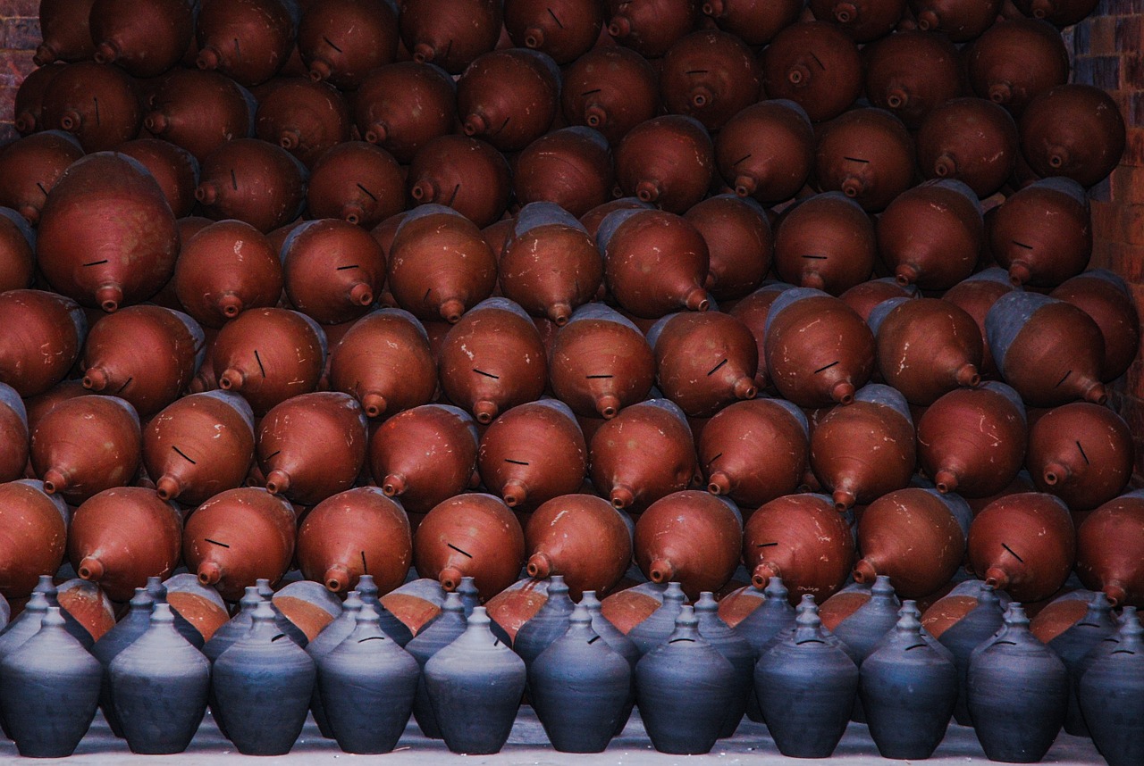 nepal terracotta piggy banks free photo