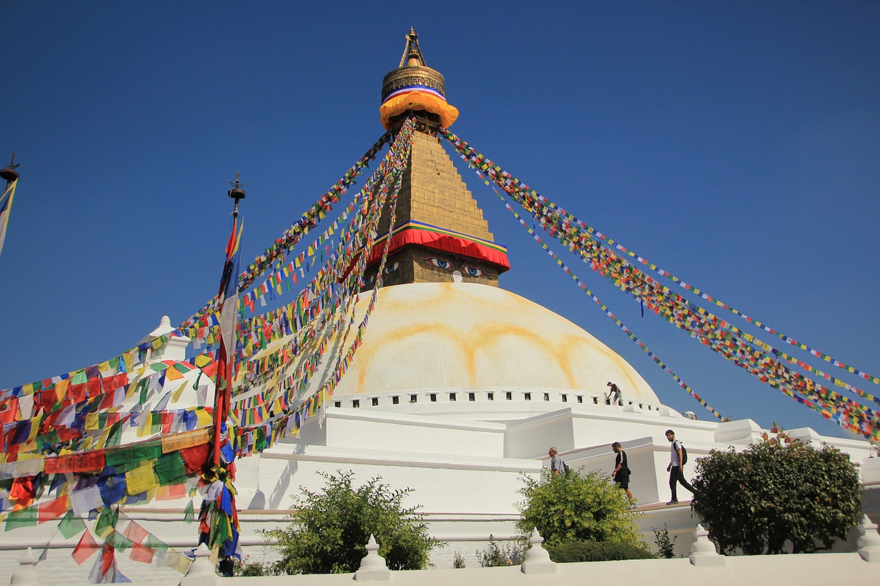 nepal boudhanath stupa free photo