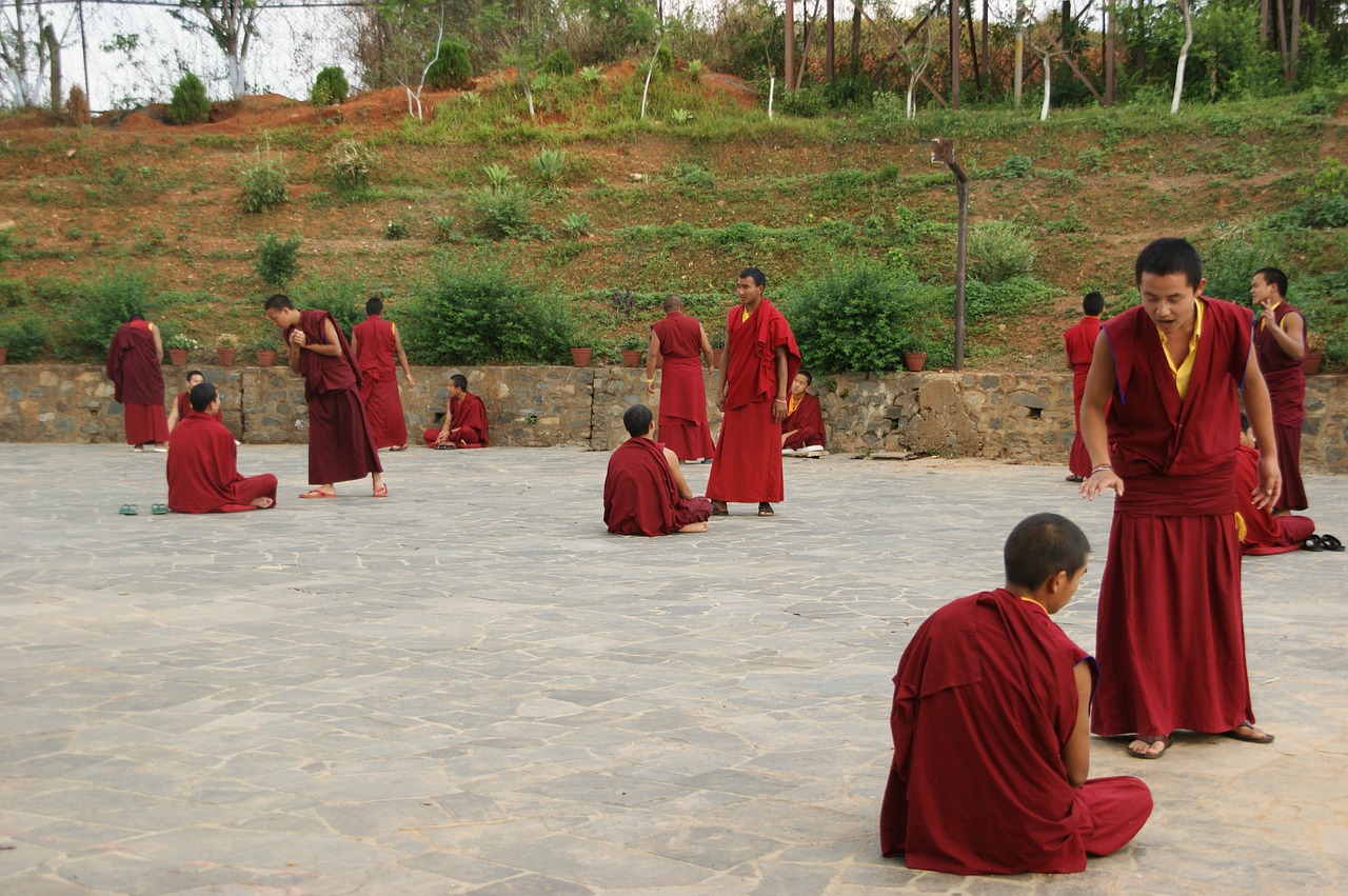 nepal buddhism monks free photo