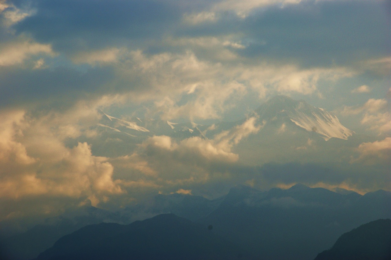 nepal himalayas panorama free photo