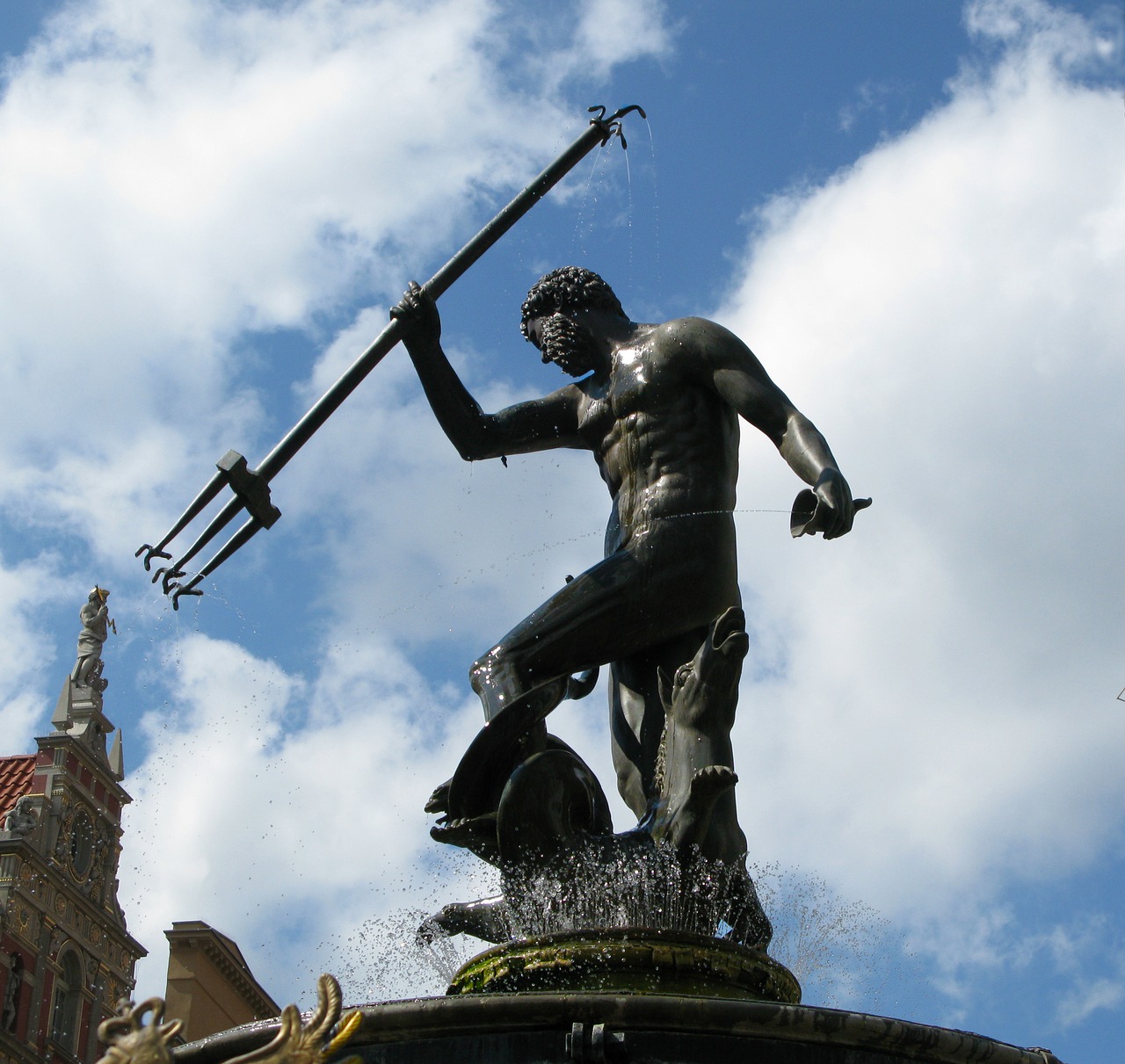 neptune gdansk poland free photo