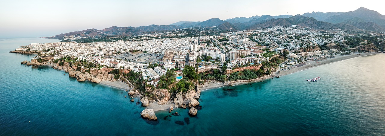 nerja  dawn  panoramic free photo