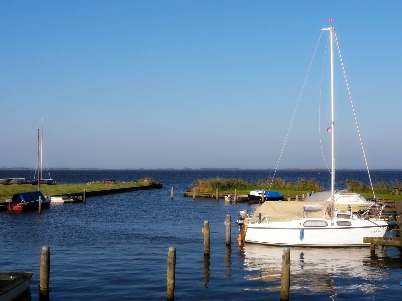 netherlands harbor bay free photo