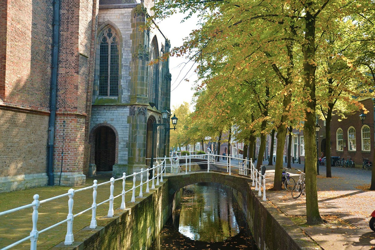 netherlands delft canal free photo
