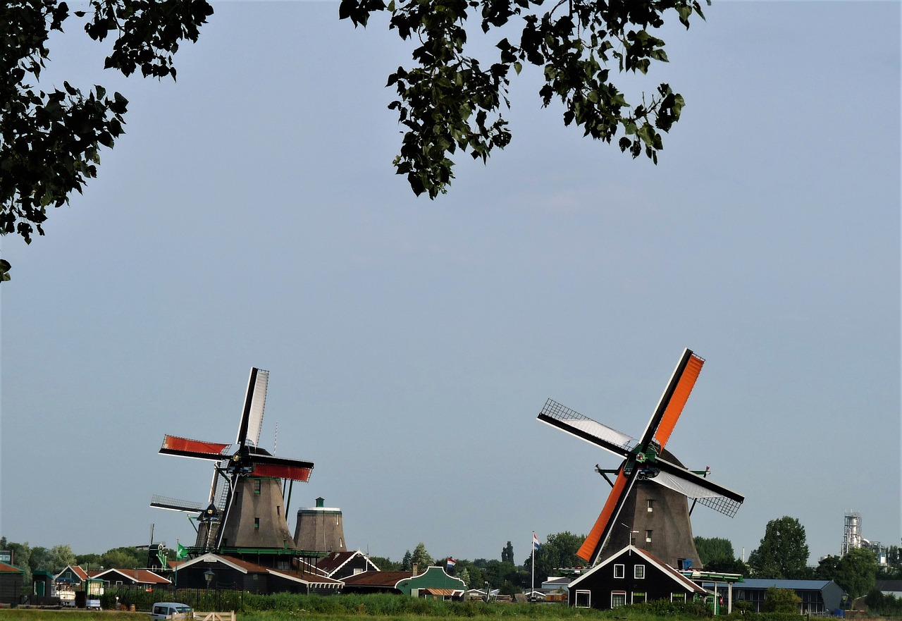 netherlands  windmills  amsterdam free photo