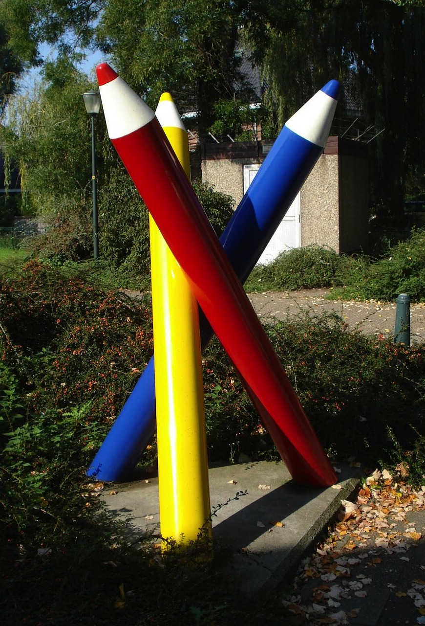 netherlands sculpture pencils free photo