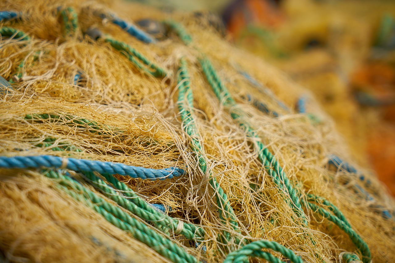 network yellow fishing net free photo