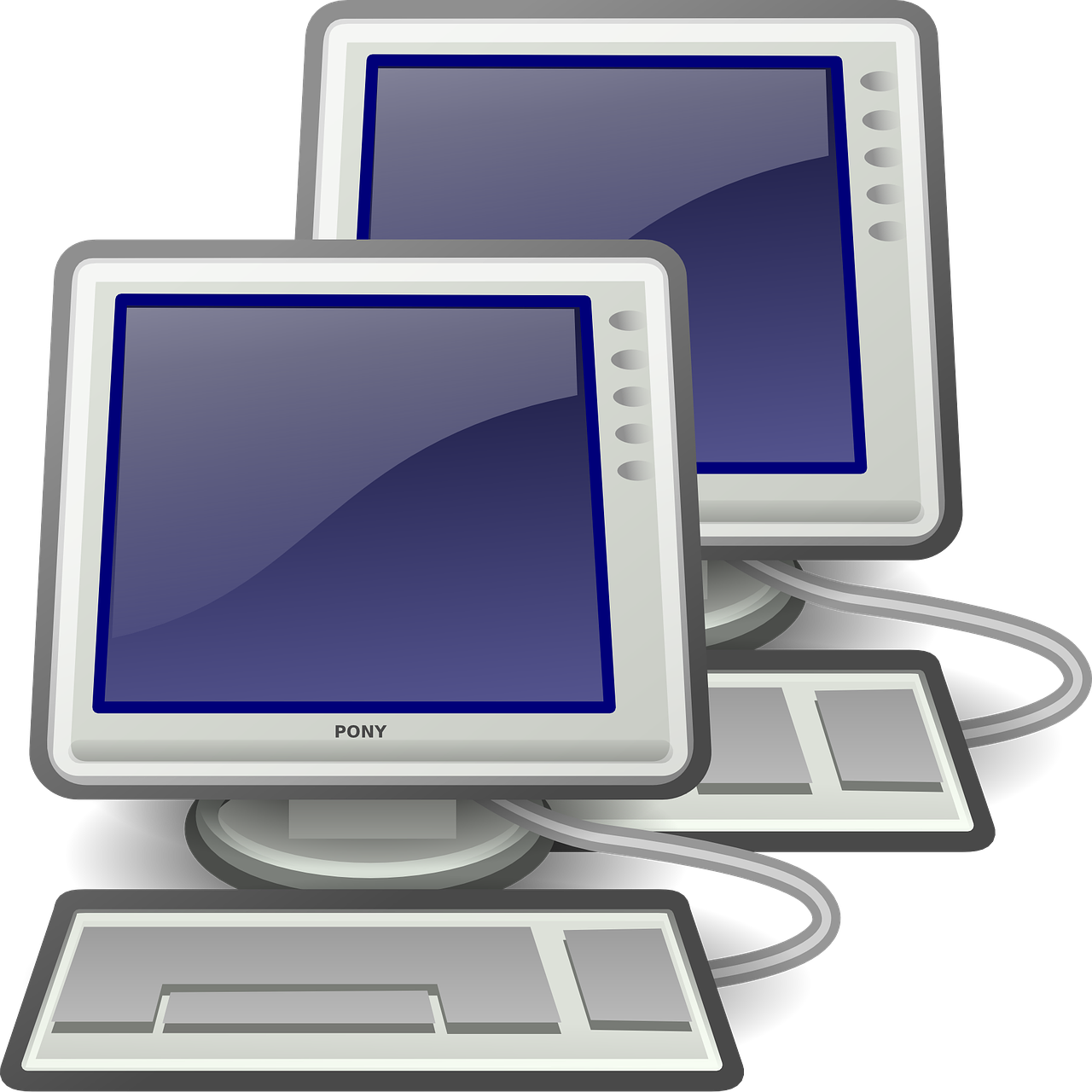 network computer workstations free photo