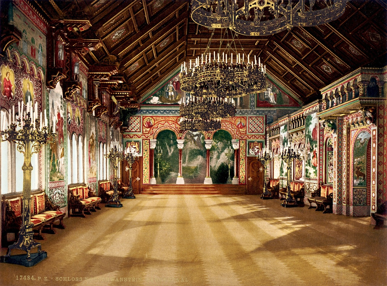 neuschwanstein castle singer's hall free photo